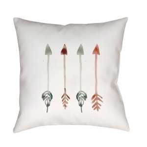 Arrows by Surya Poly Fill Pillow White/Red/Green 20 x 20 Arw001-2020 - All