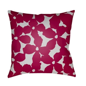 Moody Floral by Surya Pillow Dk.Red/Lt.Gray 20 x 20 Mf004-2020 - All