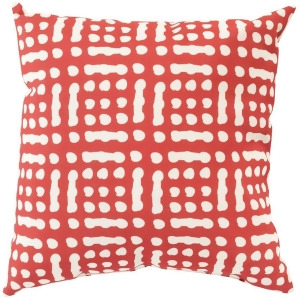 Mizu by Surya Grid Poly Fill Pillow Rust/Cream 20 x 20 Mz016-2020 - All