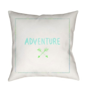 Adventure Ii by Surya Pillow White/Green/Blue 20 x 20 Adv005-2020 - All
