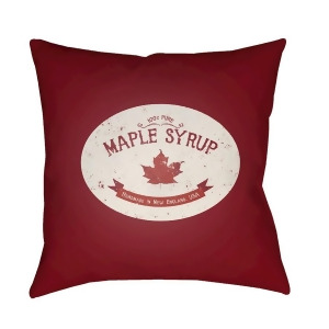 Maple Syrup by Surya Poly Fill Pillow Red/White 20 x 20 Syrp001-2020 - All