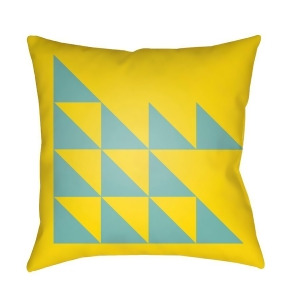 Modern by Surya Poly Fill Pillow Bright Yellow/Aqua 18 x 18 Md030-1818 - All