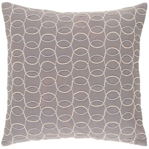 Solid Bold Ii by B. Berk for Surya Down Pillow Gray/Cream 20x20 Sdb003-2020d - All