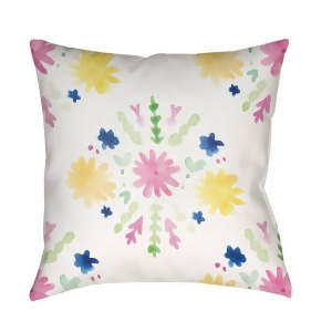 Flores Burst by Surya Pillow Pink/Yellow/Green 18 x 18 Wmayo018-1818 - All
