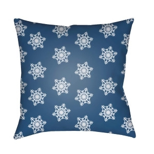 Snowflakes by Surya Poly Fill Pillow Blue/White 18 x 18 Hdy098-1818 - All