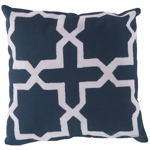 Rain by Surya Poly Fill Pillow Navy/Beige 18 Rg009-1818 - All