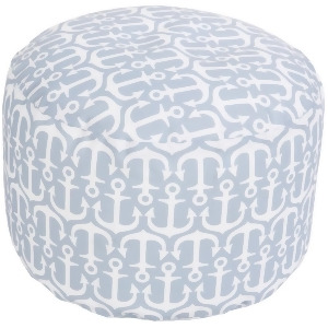 Sp Anchor Pouf by Surya Light Gray/Ivory Pouf-308 - All