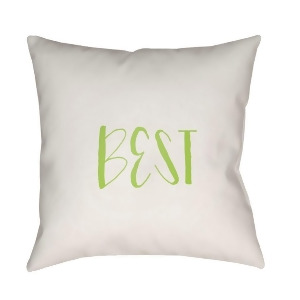 Bff by Surya Poly Fill Pillow Green/White 20 x 20 Qte032-2020 - All