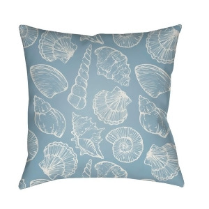 Shells Iii by Surya Poly Fill Pillow Blue/White 20 x 20 Sol034-2020 - All
