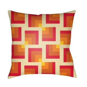 Modern by Surya Pillow Red/Butter/Yellow 18 x 18 Md085-1818 - All