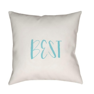 Bff by Surya Poly Fill Pillow Blue/White 20 x 20 Qte035-2020 - All