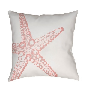 Nautical Iii by Surya Poly Fill Pillow Pink/White 18 x 18 Sol055-1818 - All