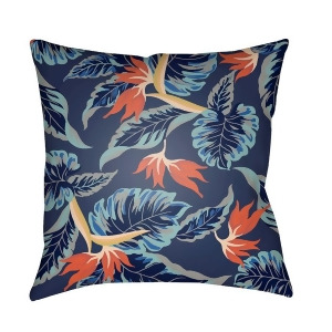 Tropical by Surya Poly Fill Pillow Aqua/Navy/Terracotta 22 x 22 Tp002-2222 - All
