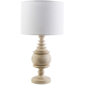 Acacia In/Out Table Lamp by Surya Antique White/White Shade Acc562-tbl - All