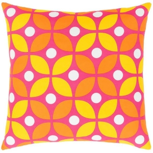 Miranda by Clairebella Down Pillow Yellow/Orange/Pink 22 x 22 Mra014-2222d - All