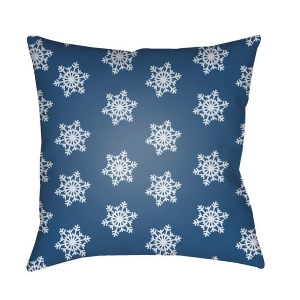 Snowflakes by Surya Poly Fill Pillow Blue/White 20 x 20 Hdy098-2020 - All