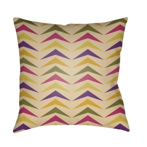 Modern by Surya Poly Fill Pillow Violet/Butter/Mustard 18 x 18 Md064-1818 - All