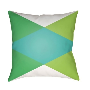 Modern by Surya Poly Fill Pillow White/Mint/Grass Green 18 x 18 Md004-1818 - All