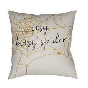 Boo by Surya Spiderweb Poly Fill Pillow Beige 20 x 20 Boo113-2020 - All