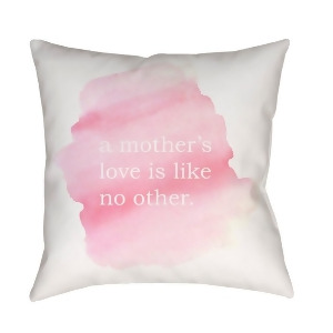 No Other by Surya Poly Fill Pillow Neutral/Pink 18 x 18 Wmom020-1818 - All
