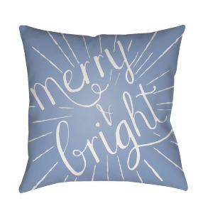 Merry and Bright by Surya Poly Fill Pillow Blue/White 20 x 20 Hdy123-2020 - All