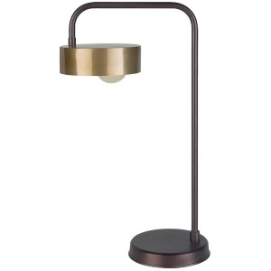 Maverick Portable Lamp by Surya Antiqued Base/Gold Shade Mvr-001 - All