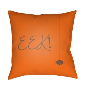 Boo by Surya Eek Poly Fill Pillow Orange 18 x 18 Boo150-1818 - All