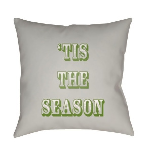 Tis The Season Ii by Surya Poly Fill Pillow Gray/Green 20 x 20 Hdy110-2020 - All