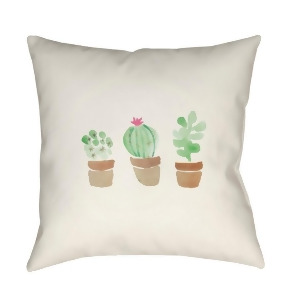 Tres Flores by Surya Pillow Neutral/Green/Brown 20 x 20 Wmayo001-2020 - All