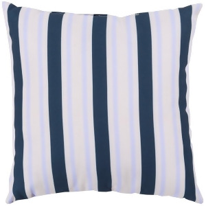 Rain by Surya Poly Fill Pillow Navy/Pale Blue/Ivory 20 x 20 Rg109-2020 - All