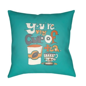 Doodle by Surya Pillow Orange/Mint/White 20 x 20 Do018-2020 - All
