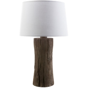 Sycamore Indoor/Outdoor Table Lamp by Surya Faux Wood/White Shade Syc415-tbl - All
