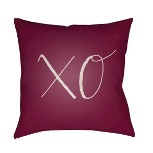 Xoxo by Surya Poly Fill Pillow Purple/White 18 x 18 Heart029-1818 - All