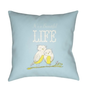 Doodle by Surya Poly Fill Pillow Lime/White/Pale Blue 22 x 22 Do015-2222 - All