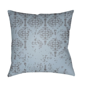 Moody Damask by Surya Poly Fill Pillow Charcoal/Denim 18 x 18 Dk010-1818 - All
