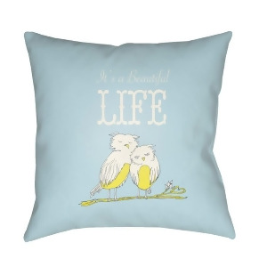 Doodle by Surya Poly Fill Pillow Lime/White/Pale Blue 20 x 20 Do015-2020 - All
