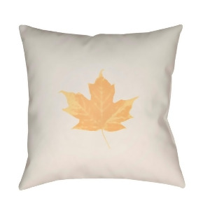 Maple by Surya Poly Fill Pillow White/Yellow 20 x 20 Lef001-2020 - All