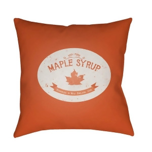 Maple Syrup by Surya Poly Fill Pillow Orange/White 20 x 20 Syrp003-2020 - All