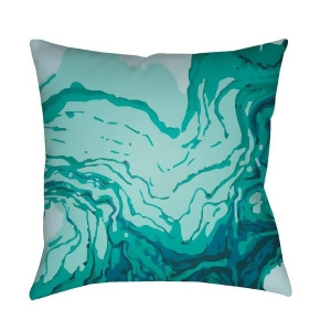 Textures by Surya Poly Fill Pillow Aqua/Dark Green/Mint 18 x 18 Tx061-1818 - All