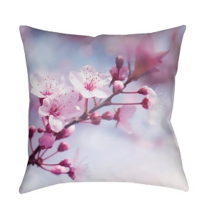 Moody Floral by Surya Pillow Lavender/Pale Blue/Purple 18 x 18 Mf006-1818 - All