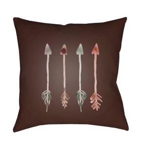 Arrows by Surya Poly Fill Pillow Red/Green 18 x 18 Arw009-1818 - All