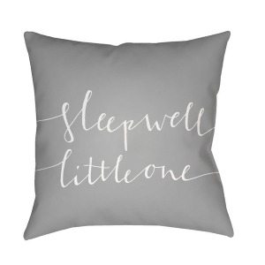 Little One by Surya Poly Fill Pillow Gray/White 20 x 20 Nur013-2020 - All