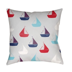 Boats by Surya Poly Fill Pillow 18 Square Lil016-1818 - All