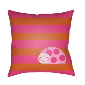 Littles by Surya Pillow Orange/Pink/Lilac 22 x 22 Li048-2222 - All