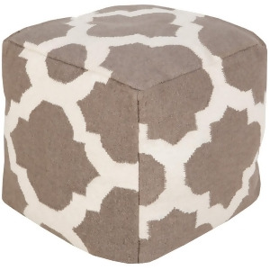 Sp 18 Pouf by Surya Taupe/Cream Pouf155-181818 - All