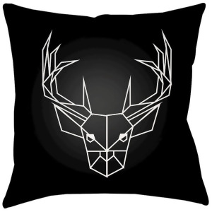 Geometric Caribou by Surya Poly Fill Pillow Black 18 x 18 Phdgc001-1818 - All