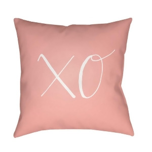 Xoxo by Surya Poly Fill Pillow Pink/White 18 x 18 Heart026-1818 - All