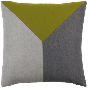 Jonah by Surya Down Fill Pillow Olive/Black/Light Gray 18 x 18 Jh001-1818d - All