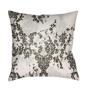 Moody Damask by Surya Pillow White/Gray/Black 22 x 22 Dk022-2222 - All