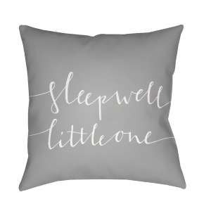 Little One by Surya Poly Fill Pillow Gray/White 18 x 18 Nur013-1818 - All